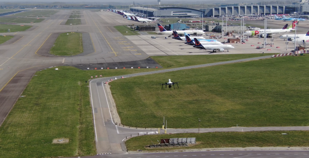 Brussels Airport testing for drone detection