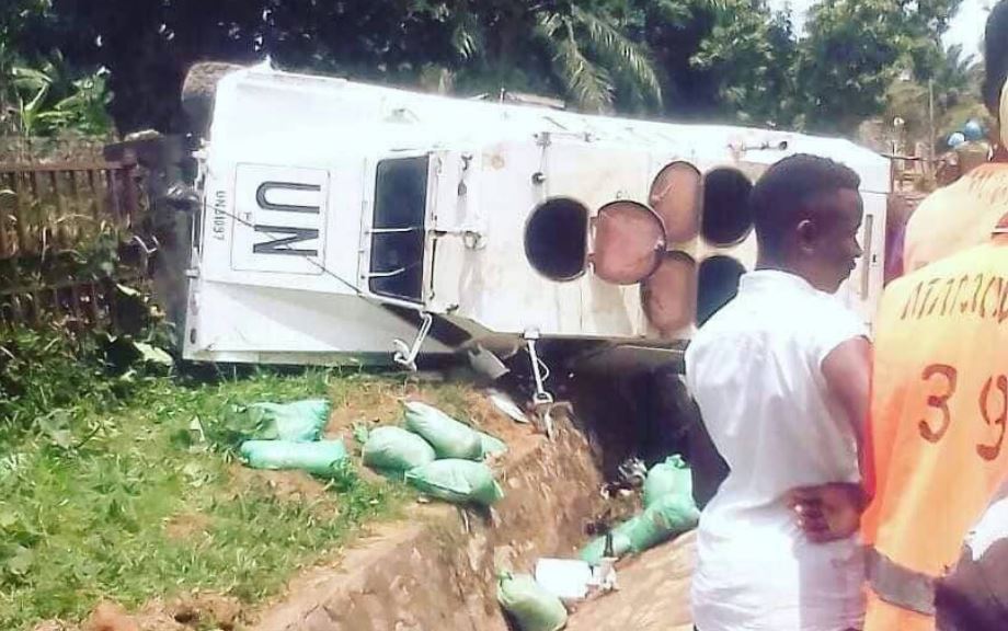 UN vehicle carrying cobalt