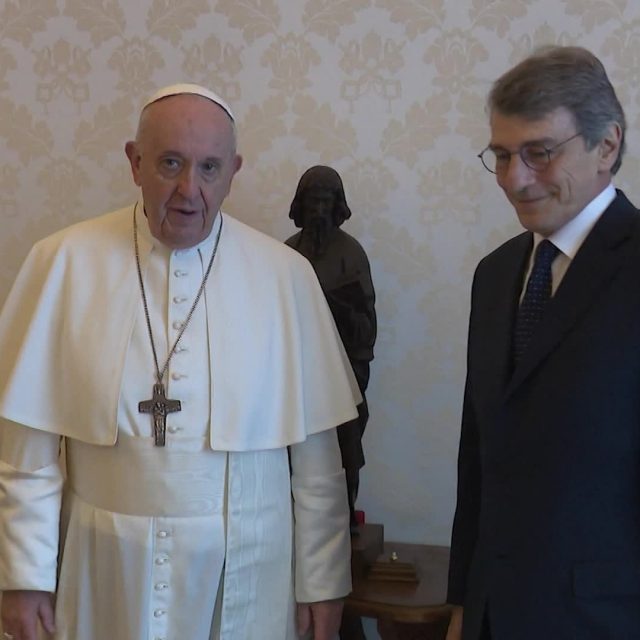 Pope Francis and Sassoli