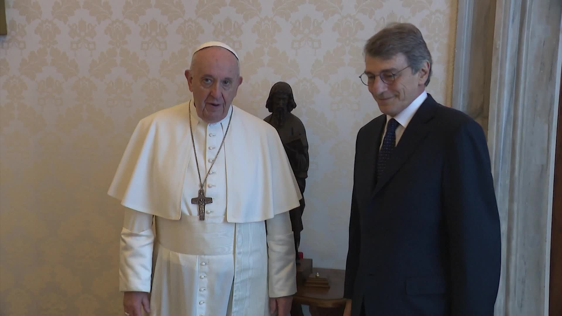 Pope Francis and Sassoli