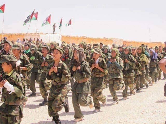 Polisario child soldiers recruited from the Sahrawis