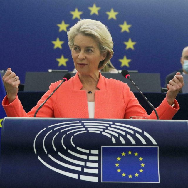 von der Leyen stressed media freedom