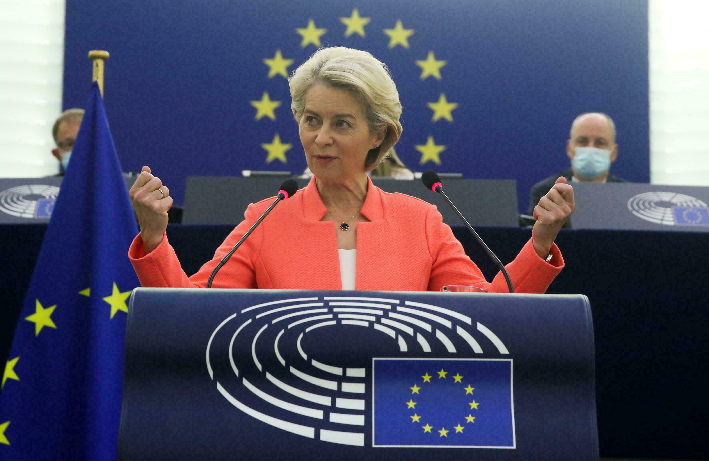 von der Leyen stressed media freedom