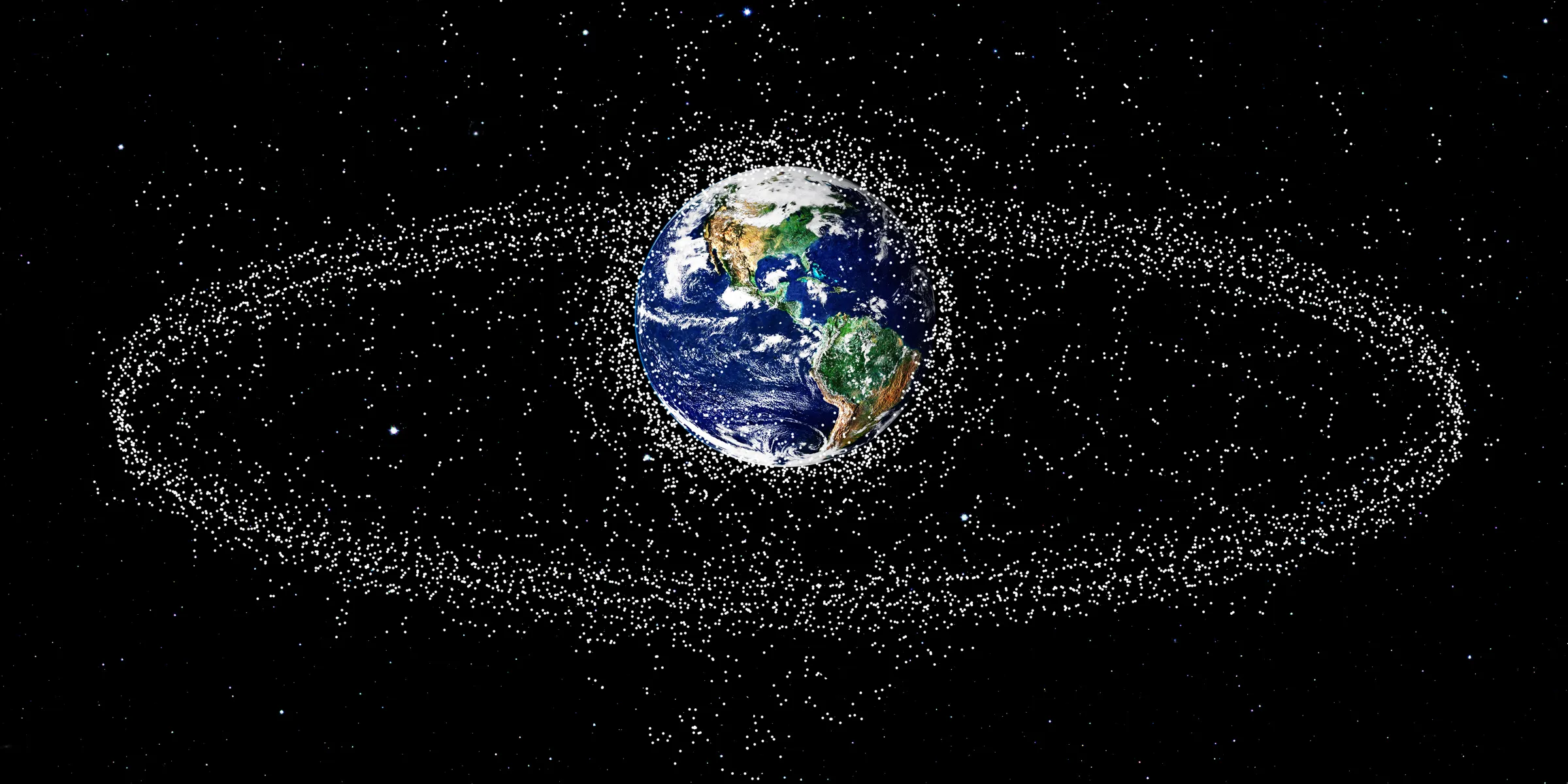 Space satellite traffic congestion