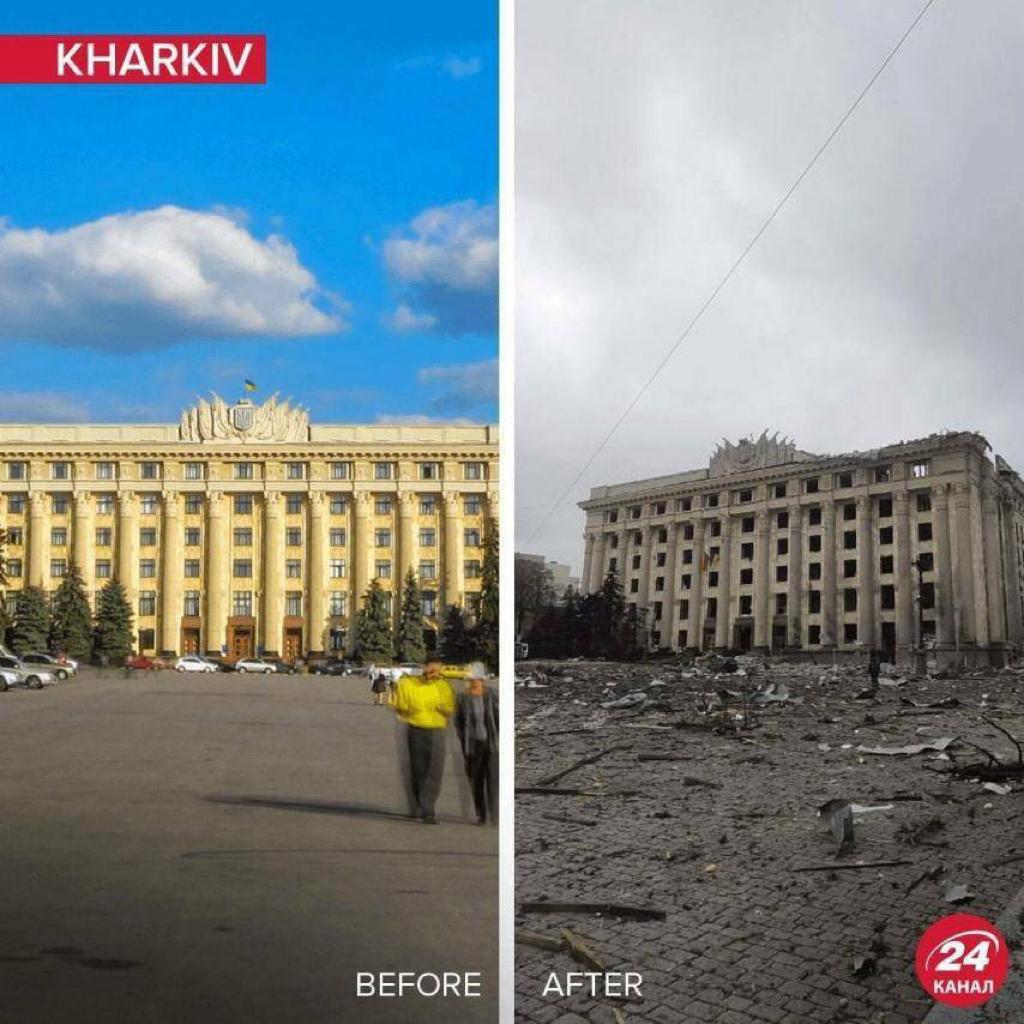 Kharkiv Before and After