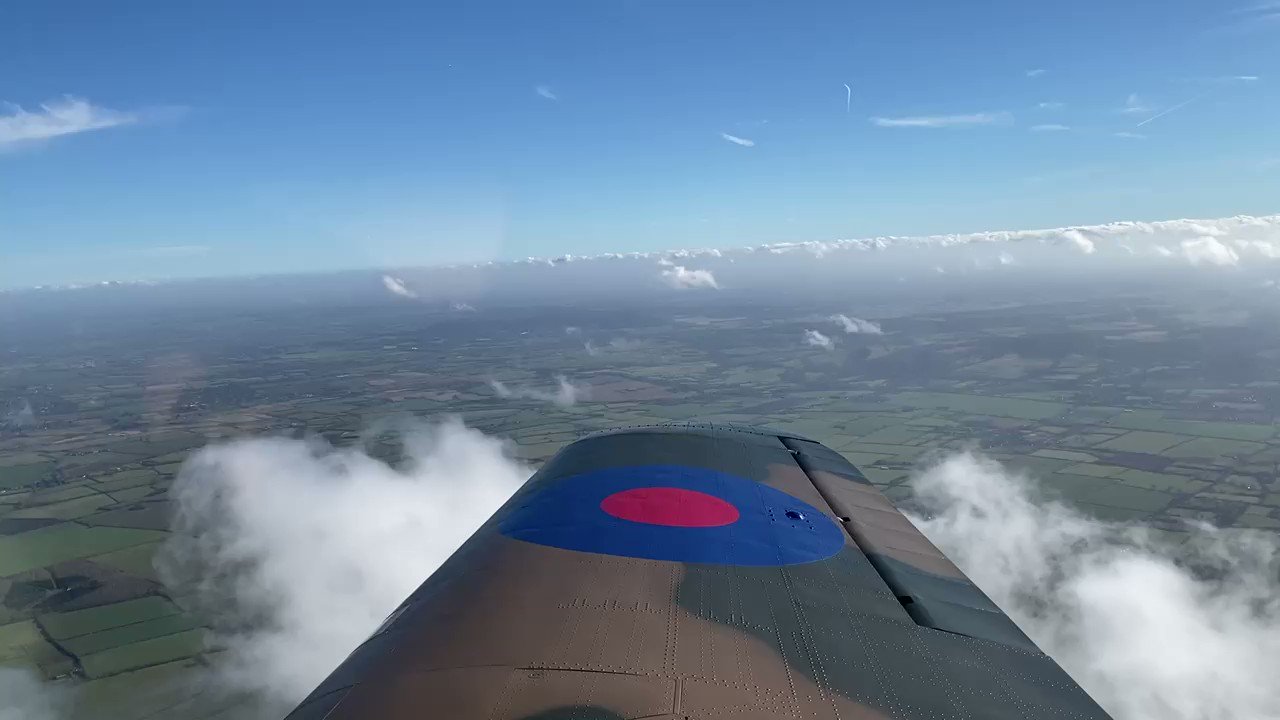 Peaceful skies over Europe