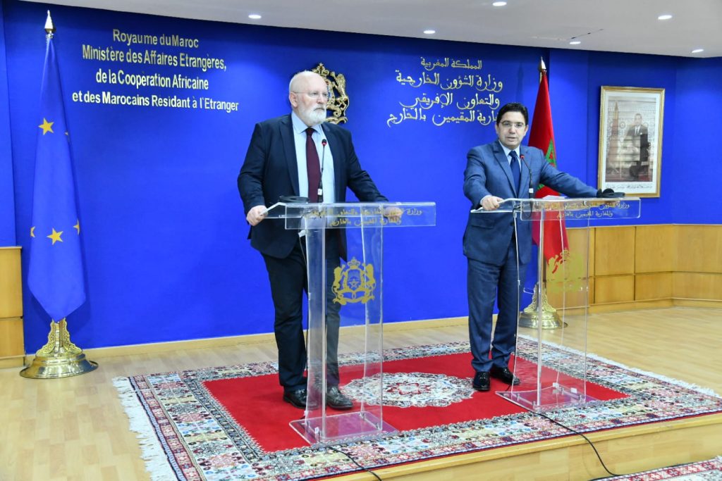 Frans Timmermans and Nasser Bourita