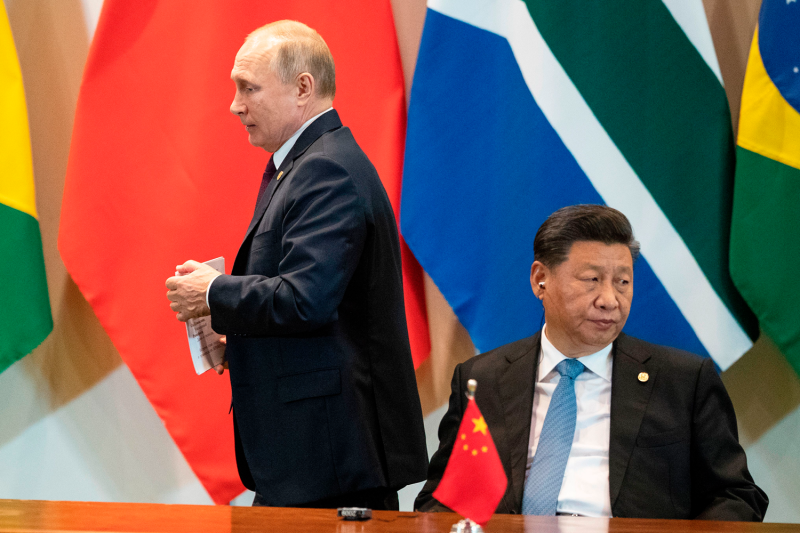 XI Jinping and Vladimir Putin