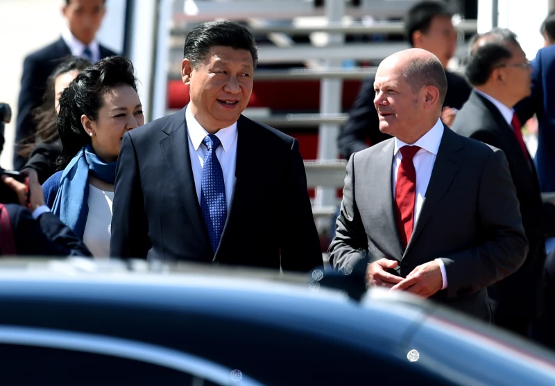 Scholz visiting China