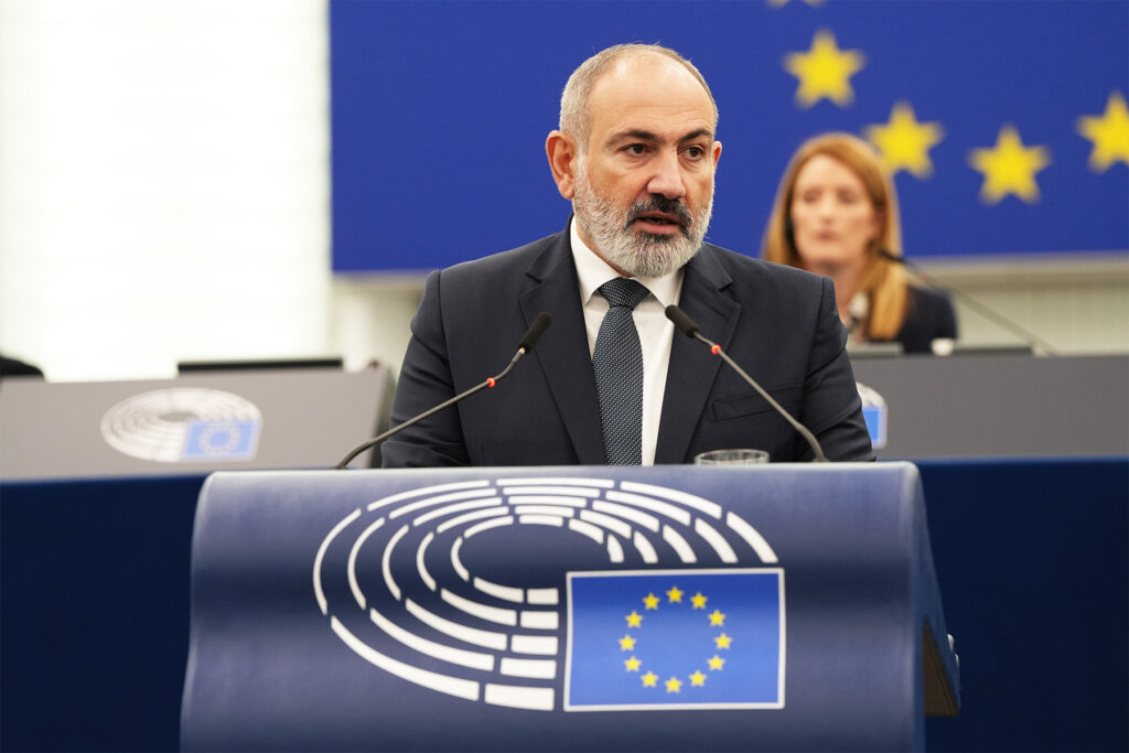 Armenian Prime Minister Nikol Pashinyan at European Parliament